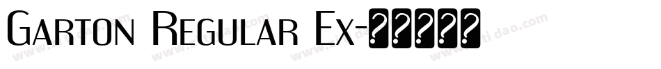 Garton Regular Ex字体转换